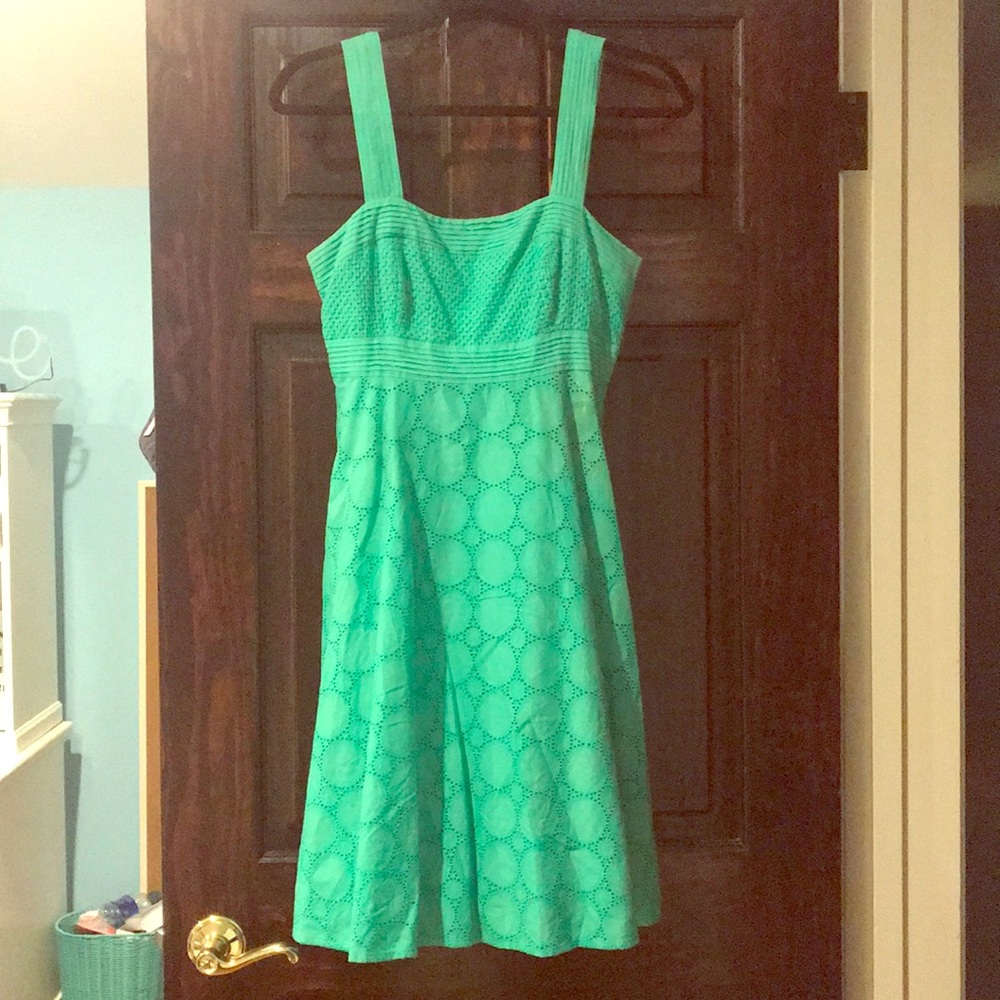 Green Cotton Dress 👗